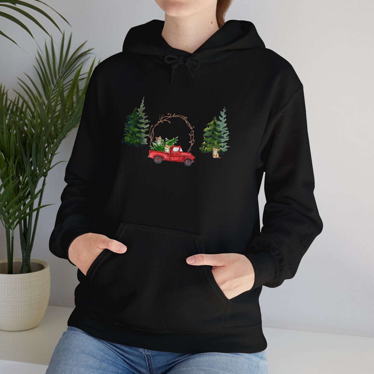 Christmas Kittens Hooded Sweatshirt