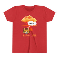 Thumbnail for Funny Cute Cat Shirt for Kids Youth Short Sleeve Tee Cataclysm