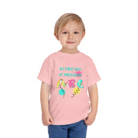 Thumbnail for Toddler Tee - First Day of Preschool Cute Cat Shirt