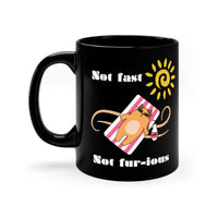 Thumbnail for Mug Black Ceramic Coffee 11oz Microwave Dishwasher Safe Fast Cat