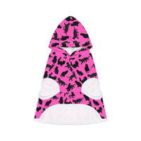 Thumbnail for Pet Hoodie Pink Cats Silhouette Cute Funny Cat Jacket Accessory