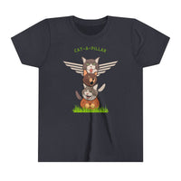 Thumbnail for Youth Tee Funny Cat Shirt Cat-A-Pillar Totem Pole