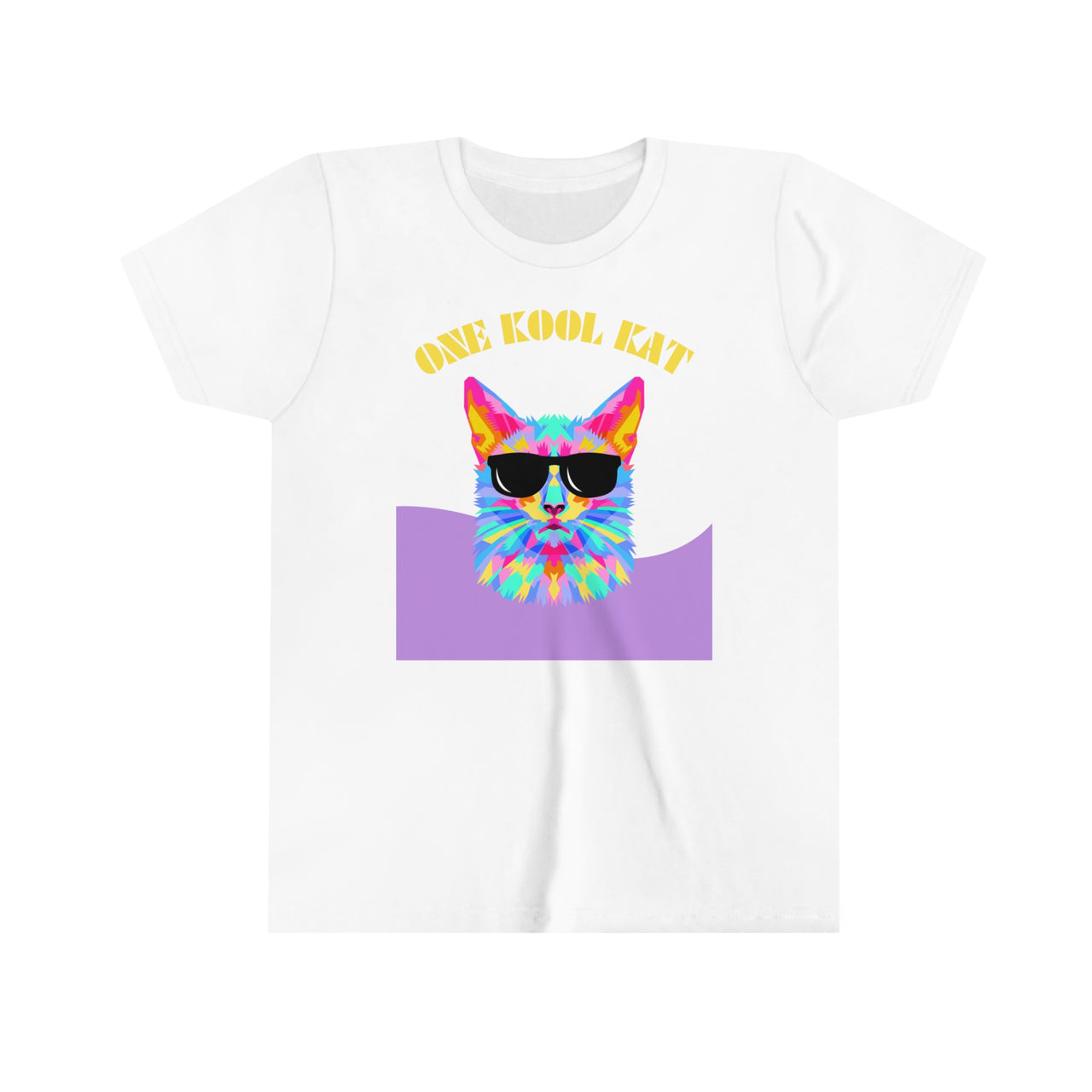 Cool Cat Shirt for Kids Youth Short Sleeve Tee Kool Kat