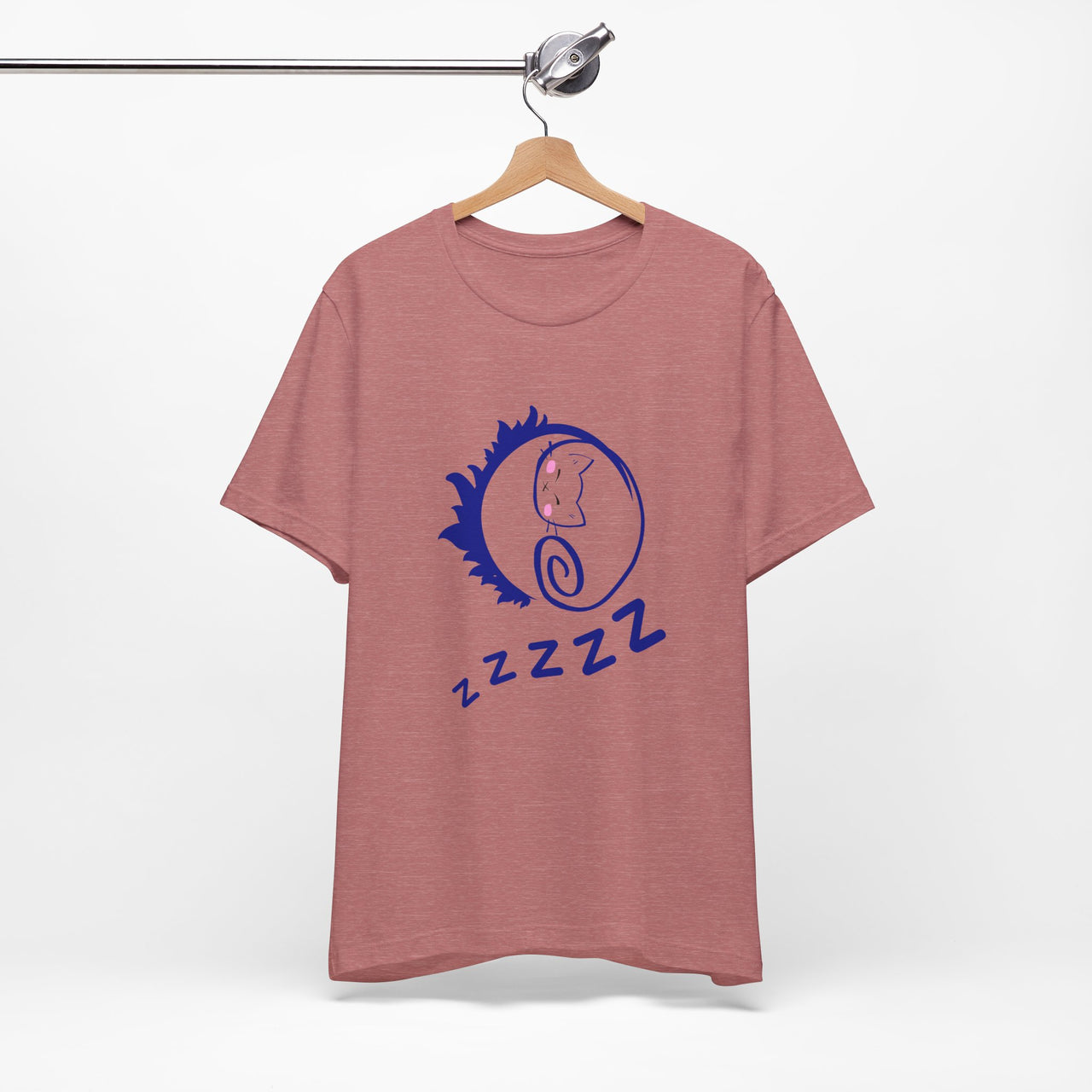 Sleeping Cat Print T-Shirt