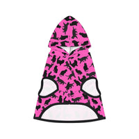 Thumbnail for Pet Hoodie Pink Cats Silhouette Cute Funny Cat Jacket Accessory