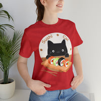 Thumbnail for Funny Cat Shirt for Men and Women Short Sleeve Tee Cute Sushi Cat