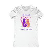 Thumbnail for love and cats t-shirt for women, cat shirt for teen girls, cute cat mom shirt