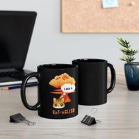 Thumbnail for Mug Black Ceramic Coffee 11oz Microwave Dishwasher Safe Cat-aclysm