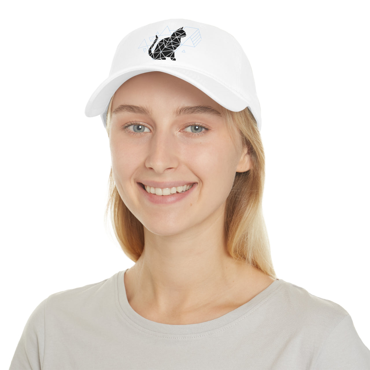 Baseball Cap - Cute Cat Hat with Geo-Meow-Tric Pattern