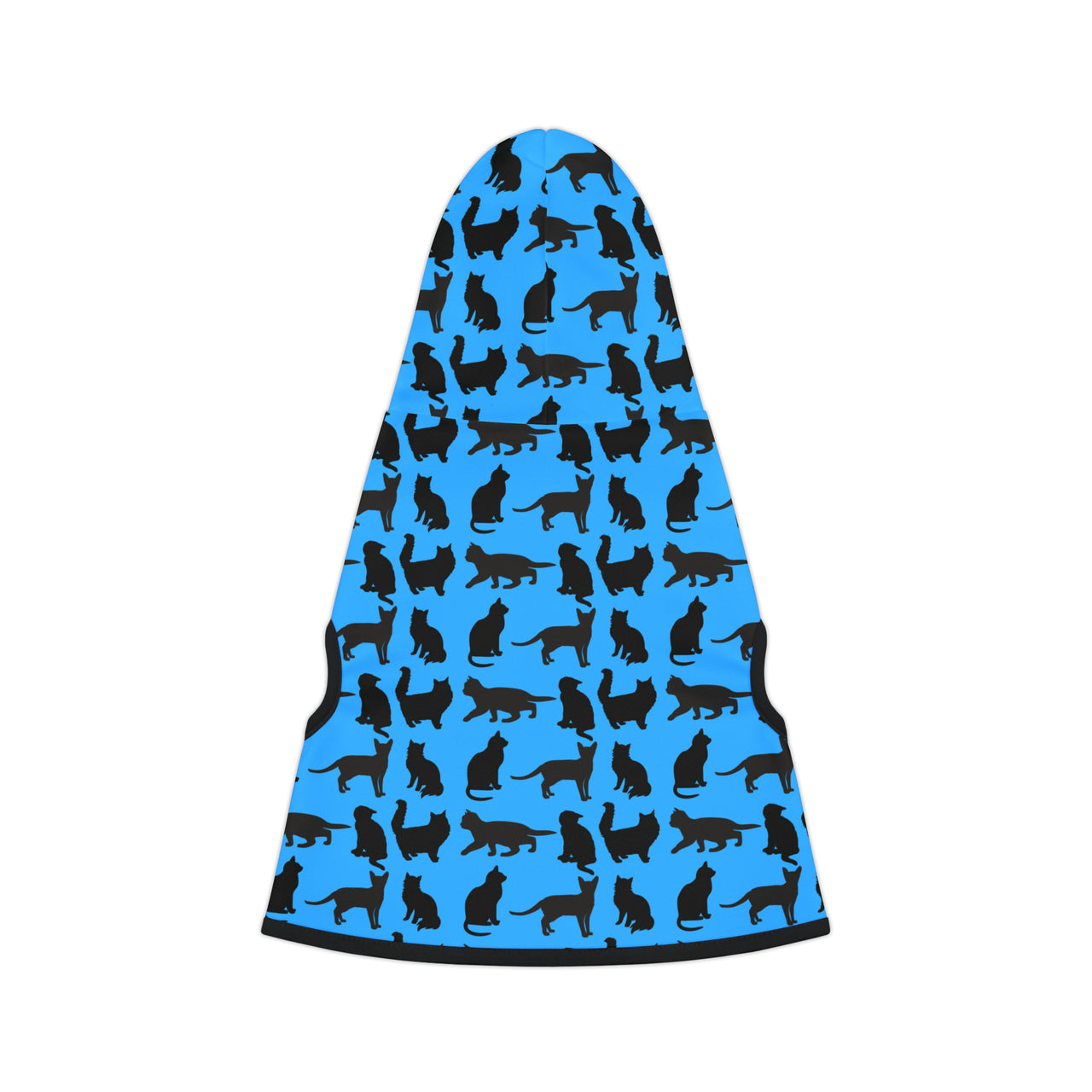 Pet Hoodie Blue Cats Silhouette Cute Funny Cat Jacket Accessory