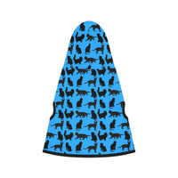 Thumbnail for Pet Hoodie Blue Cats Silhouette Cute Funny Cat Jacket Accessory