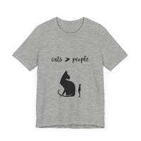 Thumbnail for Cat Lover T-Shirt - Cats are Better Than People