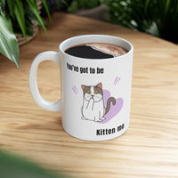 Thumbnail for Mug Cat White Ceramic Coffee 11oz Microwave Dishwasher Safe Kitten Me