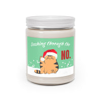 Thumbnail for Funny Christmas Cat Scented Candle Dashing Through the No