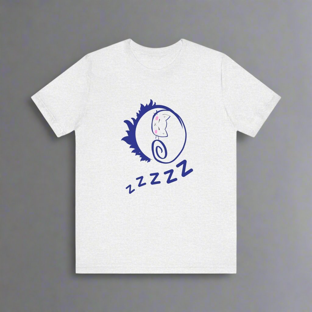 white cat nap t-shirt