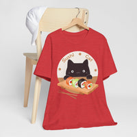 Thumbnail for Funny Cat Shirt for Men and Women Short Sleeve Tee Cute Sushi Cat