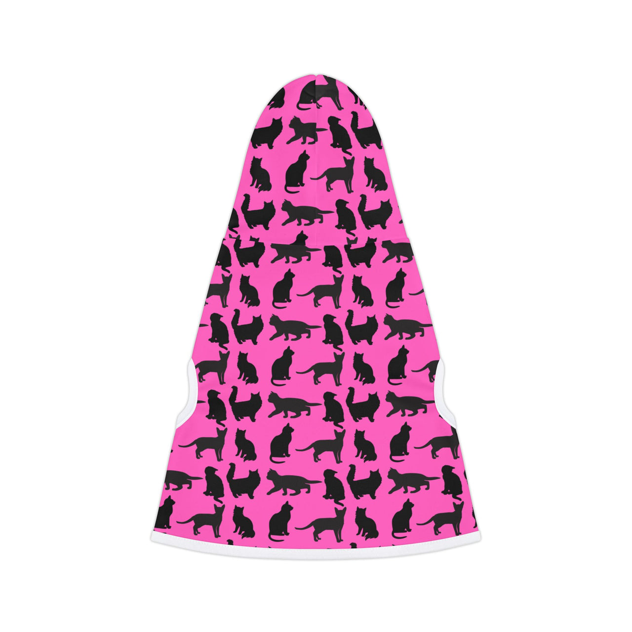 Pet Hoodie Pink Cats Silhouette Cute Funny Cat Jacket Accessory