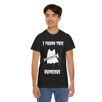 Thumbnail for Funny Ghost Cat Tee - I Found This Humerus