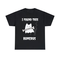 Thumbnail for Humerus Halloween Mens and Womens Funny Cat Shirt Unisex Heavy Cotton Tee