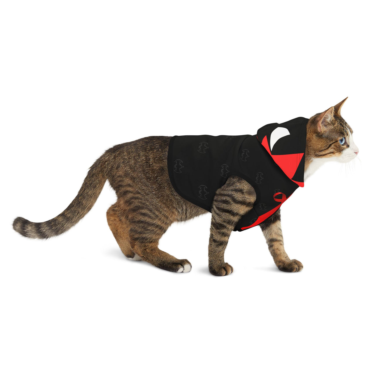 spooky vampire dracula costume for cats, bat pet costume