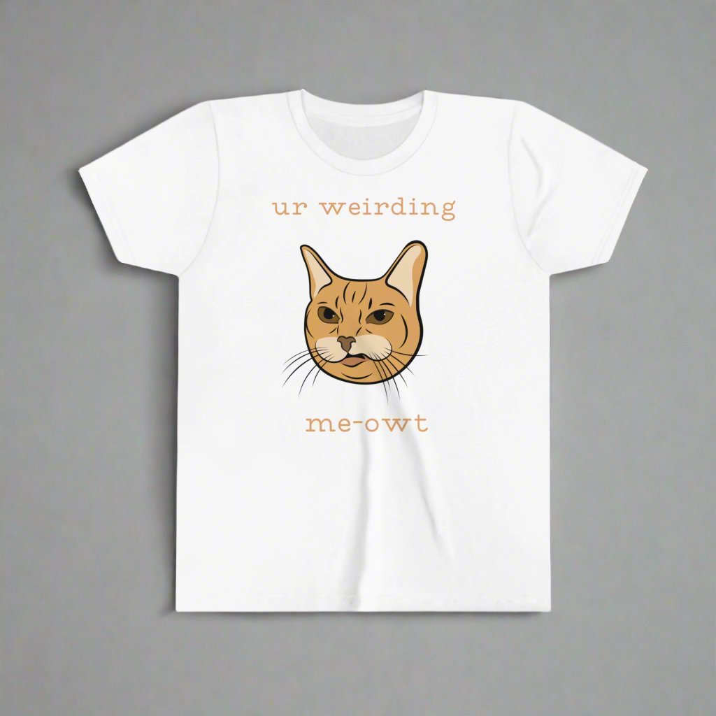 funny kids cat shirt