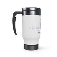 Thumbnail for Stainless Steel Travel Mug with Handle, 14oz Multitasker Funny Cute Cat Mug