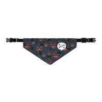 Thumbnail for Pumpkin Cat Pet Bandana Collar Spooky Kittie Cat Clip-On Accessory