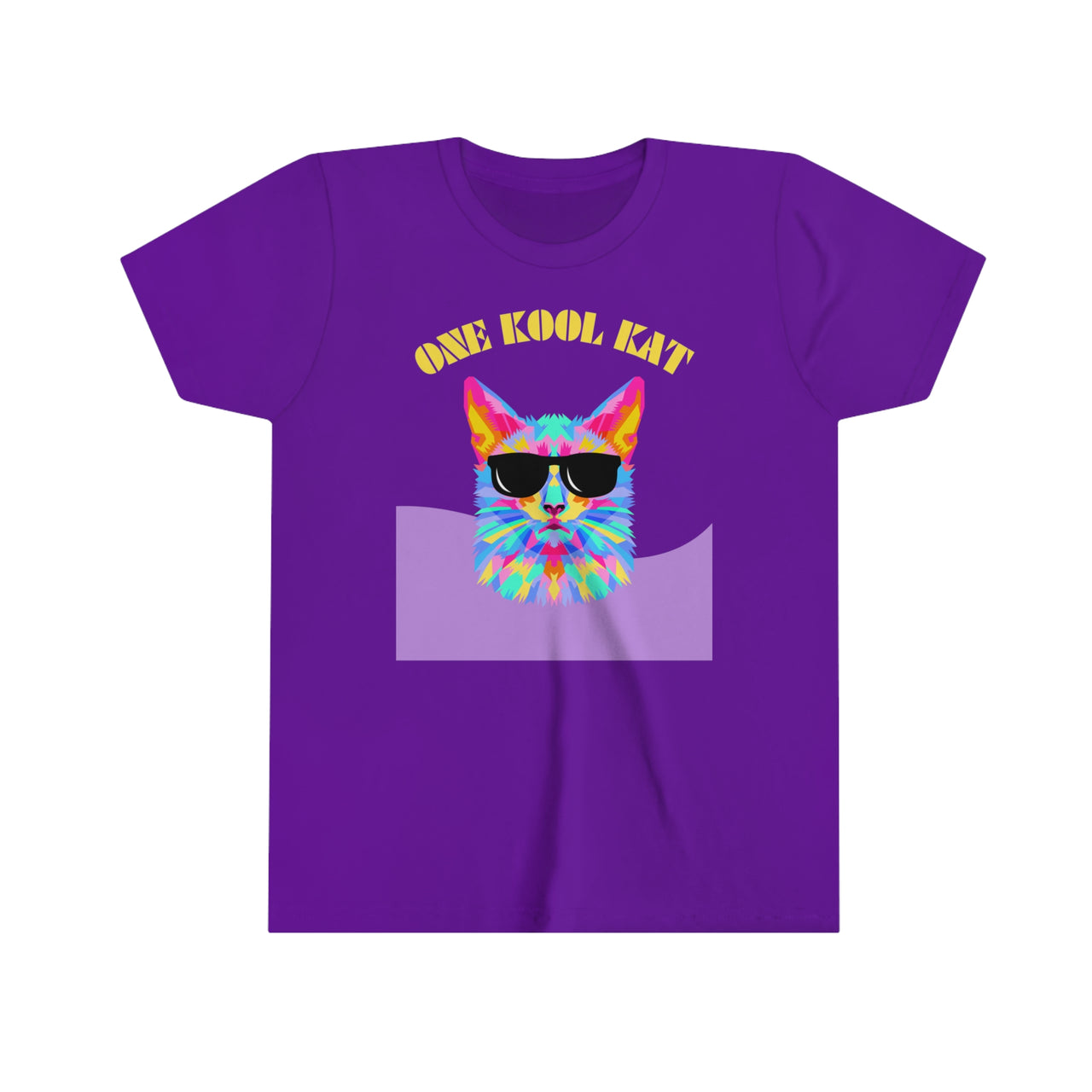 Cool Cat Shirt for Kids Youth Short Sleeve Tee Kool Kat