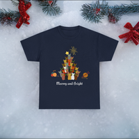 Thumbnail for Meowy and Bright Cat Christmas Tee