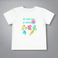 Thumbnail for first day of preschool t-shirt cute cat toddler shirt