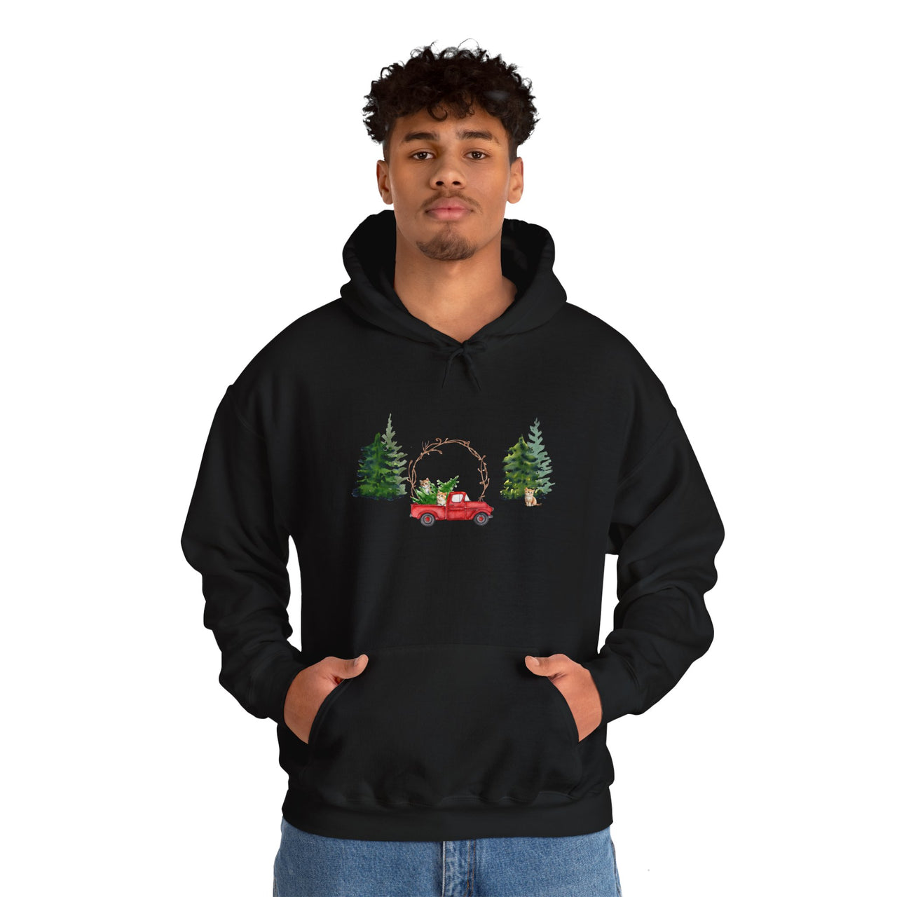 Christmas Kittens Hooded Sweatshirt