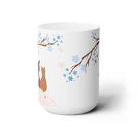 Thumbnail for Beautiful Cat Mug Under Flower Tree Coffee and Tea Mug