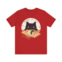 Thumbnail for Funny Cat Shirt for Men and Women Short Sleeve Tee Cute Sushi Cat