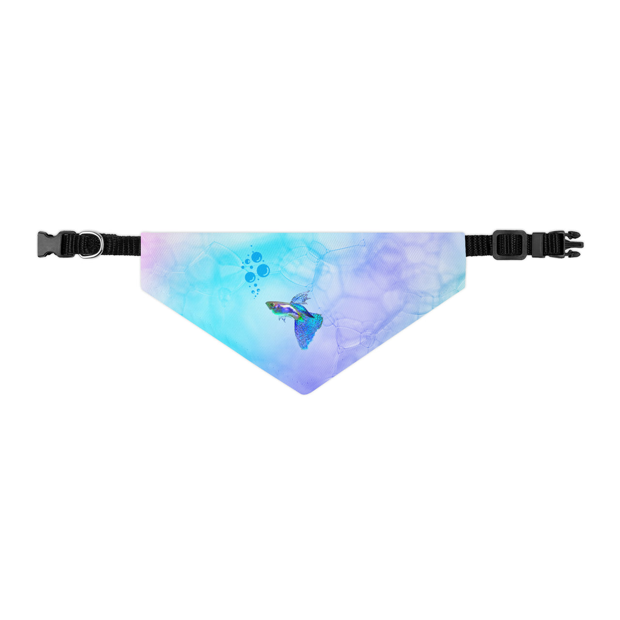 Pet Bandana Collar Cat Rainbow Fish Clip-on