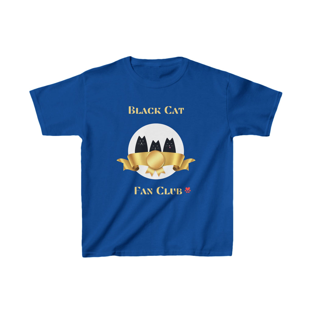 Kids T-Shirt - Black Cat Fan Club Design