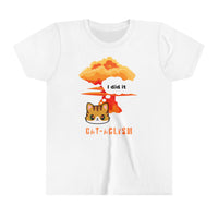 Thumbnail for Funny Cute Cat Shirt for Kids Youth Short Sleeve Tee Cataclysm