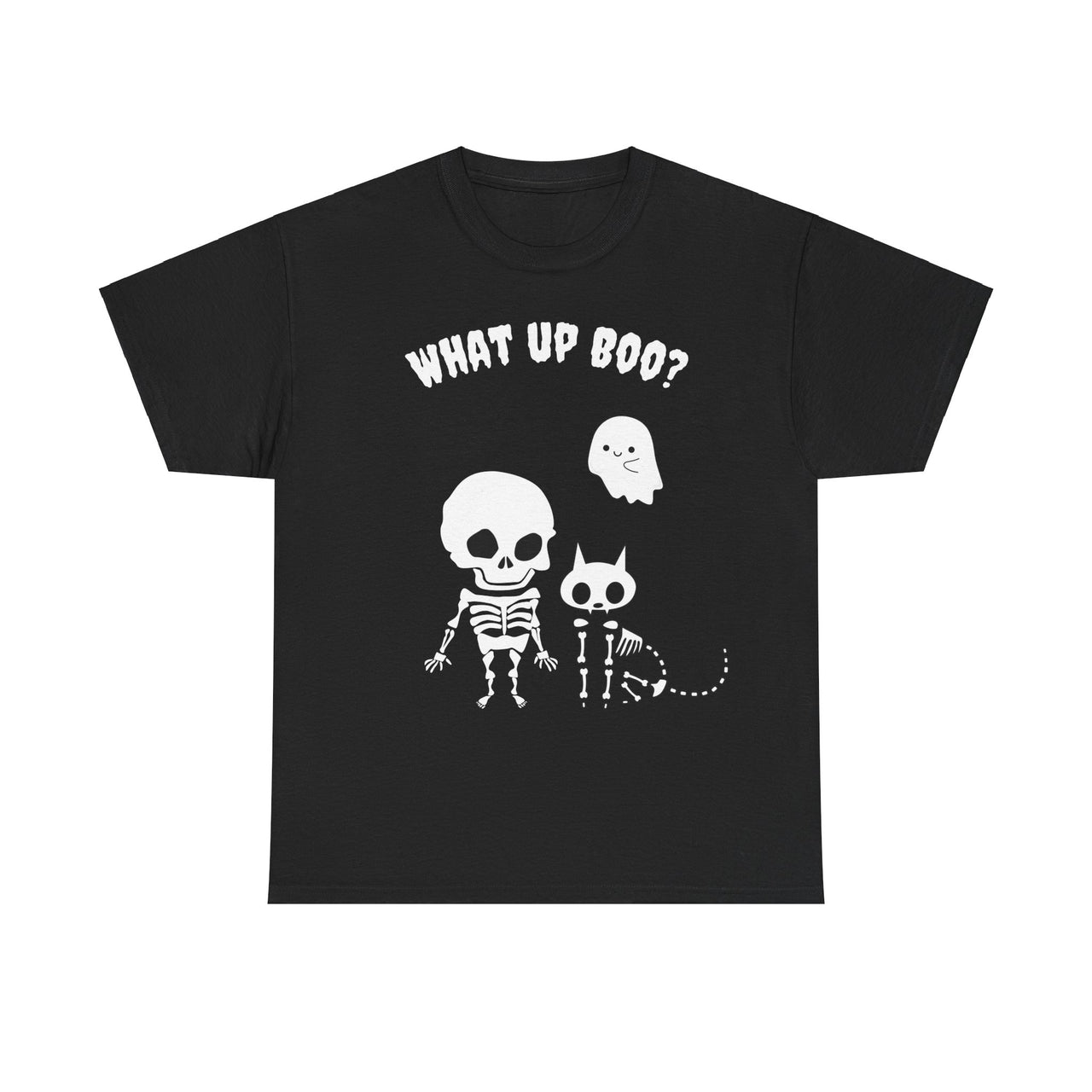 Skeleton Cat Halloween Tee