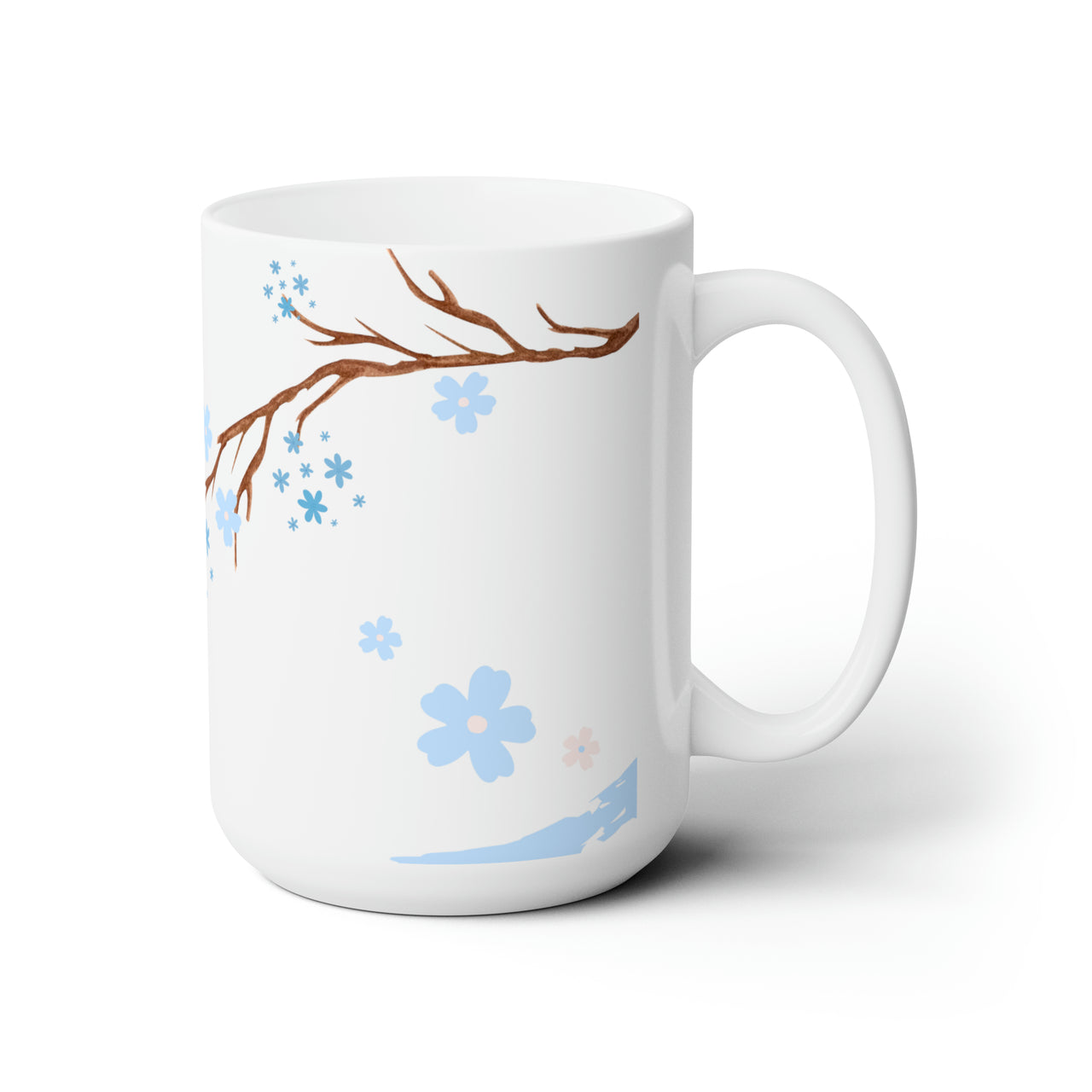 Beautiful Cat Mug Under Flower Tree Coffee and Tea Mug