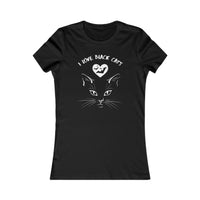 Thumbnail for I Love Black Cats Shirt Halloween Women's Favorite Cat Tee