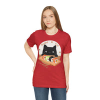 Thumbnail for Funny Cat Shirt for Men and Women Short Sleeve Tee Cute Sushi Cat