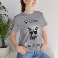 Thumbnail for Funny Men's and Women's Cat Shirt Graphic Tee No Stress Just Vibing