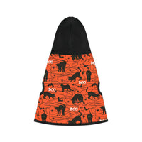 Thumbnail for Halloween Pet Hoodie Boo Cat Pattern Jacket Accessory