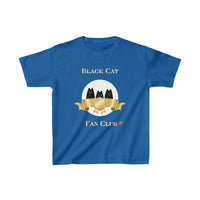 Thumbnail for Cute Cat Shirt for Kids Heavy Cotton T Shirt for Boys and Girls Black Cat Fan Club