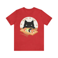 Thumbnail for Funny Cat Shirt for Men and Women Short Sleeve Tee Cute Sushi Cat