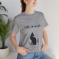 Thumbnail for Cat Lover T-Shirt - Cats are Better Than People