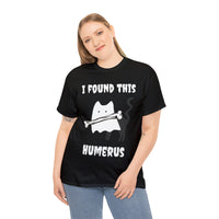 Thumbnail for Humerus Halloween Mens and Womens Funny Cat Shirt Unisex Heavy Cotton Tee