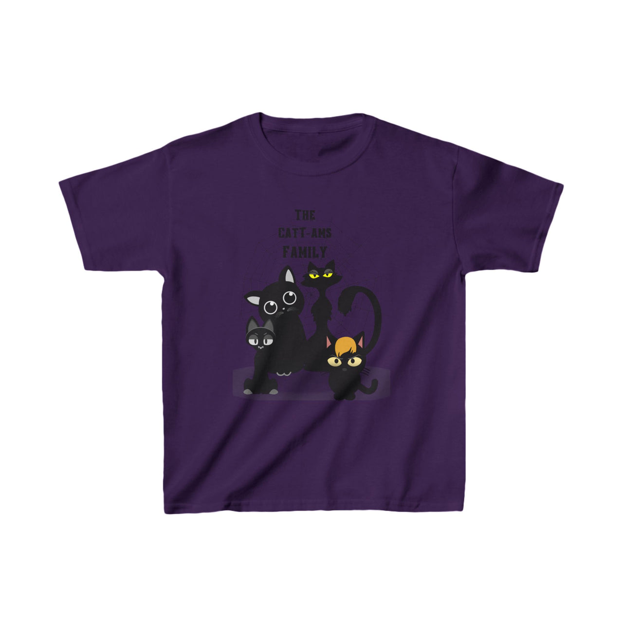 Kids Tee Catt-ams Family Halloween Cat Design