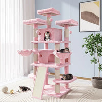 Thumbnail for New 68 Inches Catry Cat Tree/Cat Tree House and Towers for Large Cat/Cat Climbing Tree with Cat Condo/Cat Tree Scratching Post