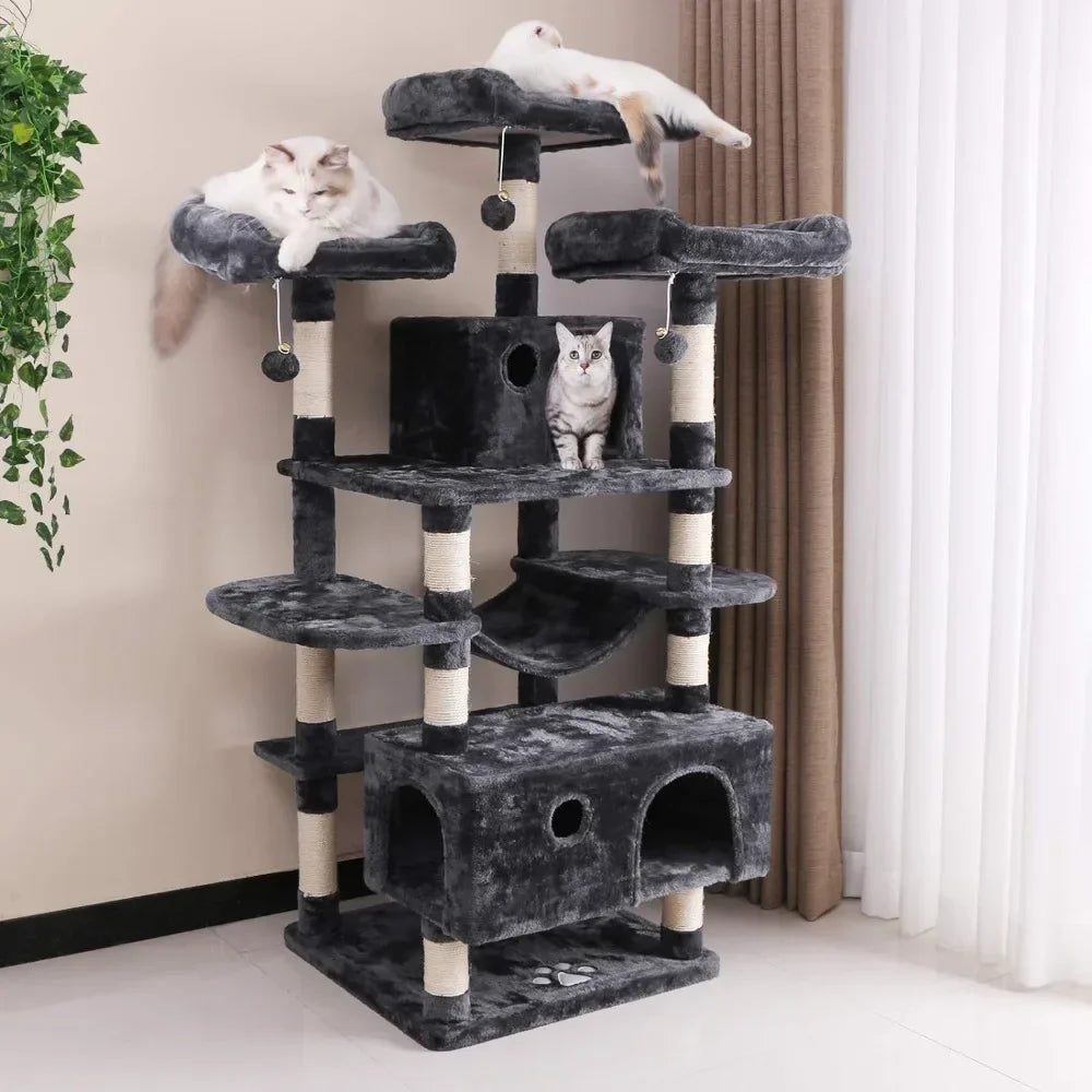 Tree for Cats Cat Tower for Indoor Cats Furniture Kitty Activity Center Kitten Play House Pet Products Home Garden Free Shipping