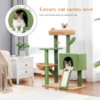 Thumbnail for Fast Delivery Cactus Cat Tree with Condo Hammock Cat Tower Scratching Post for Kitten Bed Scratcher Cat Accessories Pet Cat Toys